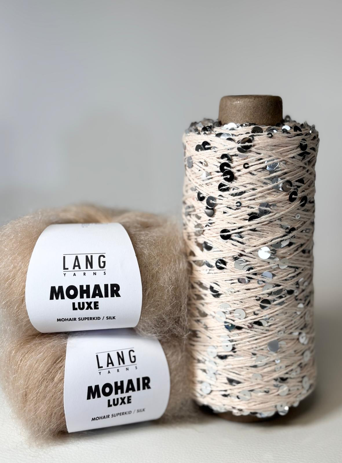 Strickpaket Nitis Glitzerpulli aus Pailletten-Mohair-Luxe - Onesize & Vorteilspreis