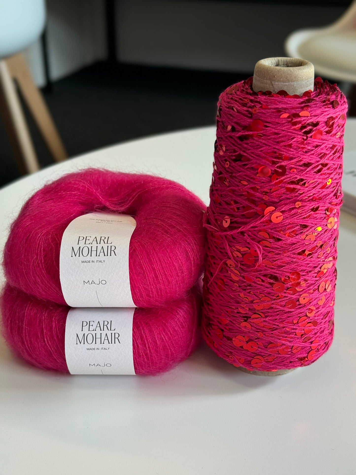 Kit de tricot de fil à paillettes Emiscarf