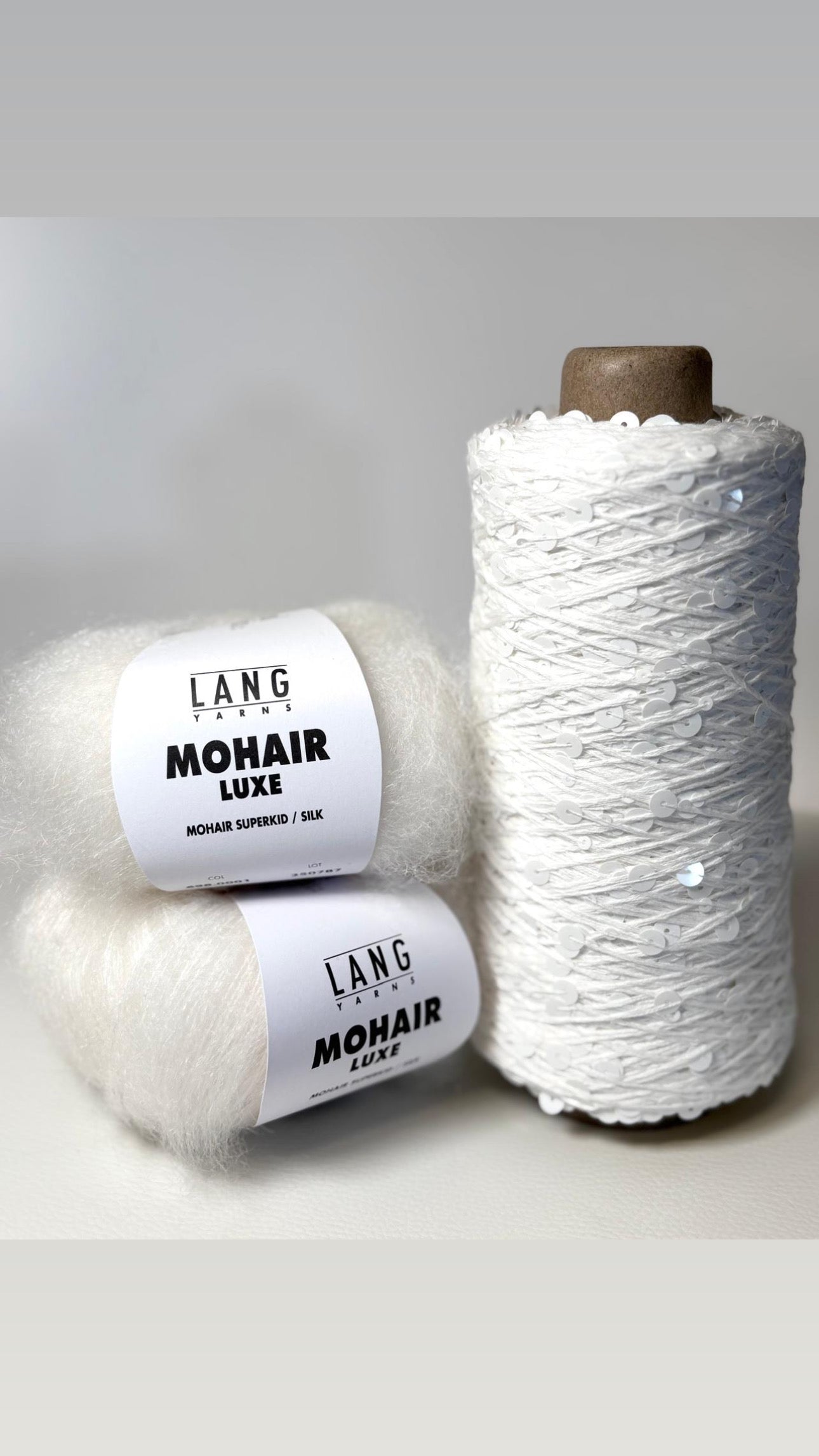 Knitting kit Nitis glitter sweater made of sequin mohair luxe - one size & special price