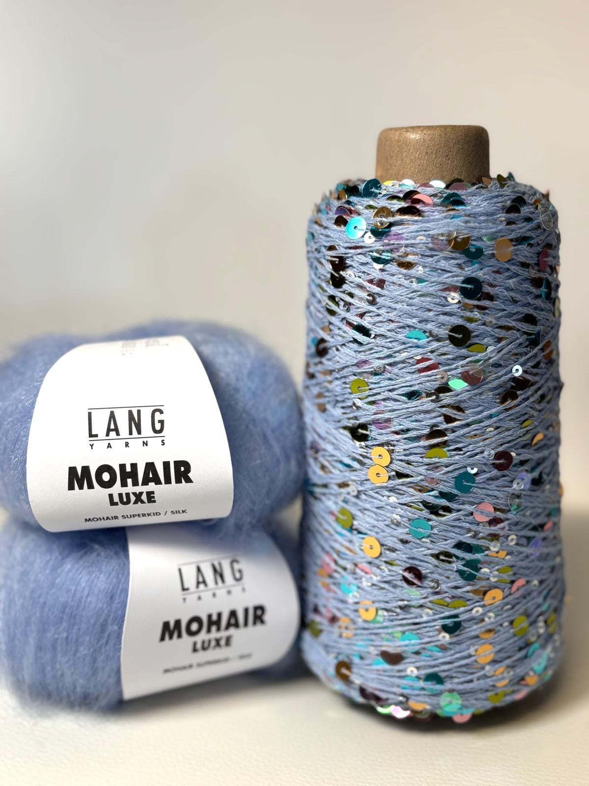 Knitting kit Nitis glitter sweater made of sequin mohair luxe - one size & special price