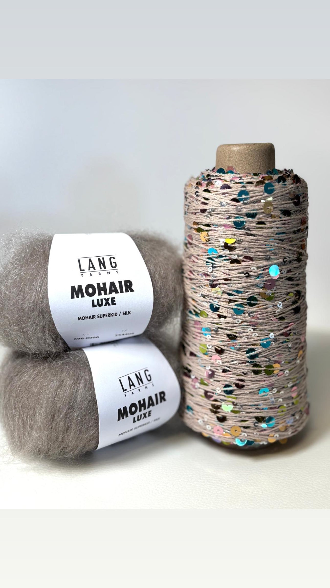Knitting kit Nitis glitter sweater made of sequin mohair luxe - one size & special price