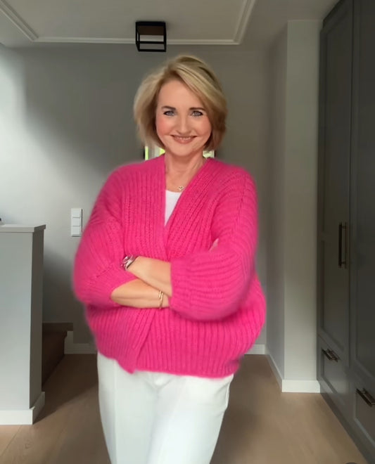 Bomber-PATENTCARDIGAN - einfache Strickanleitung