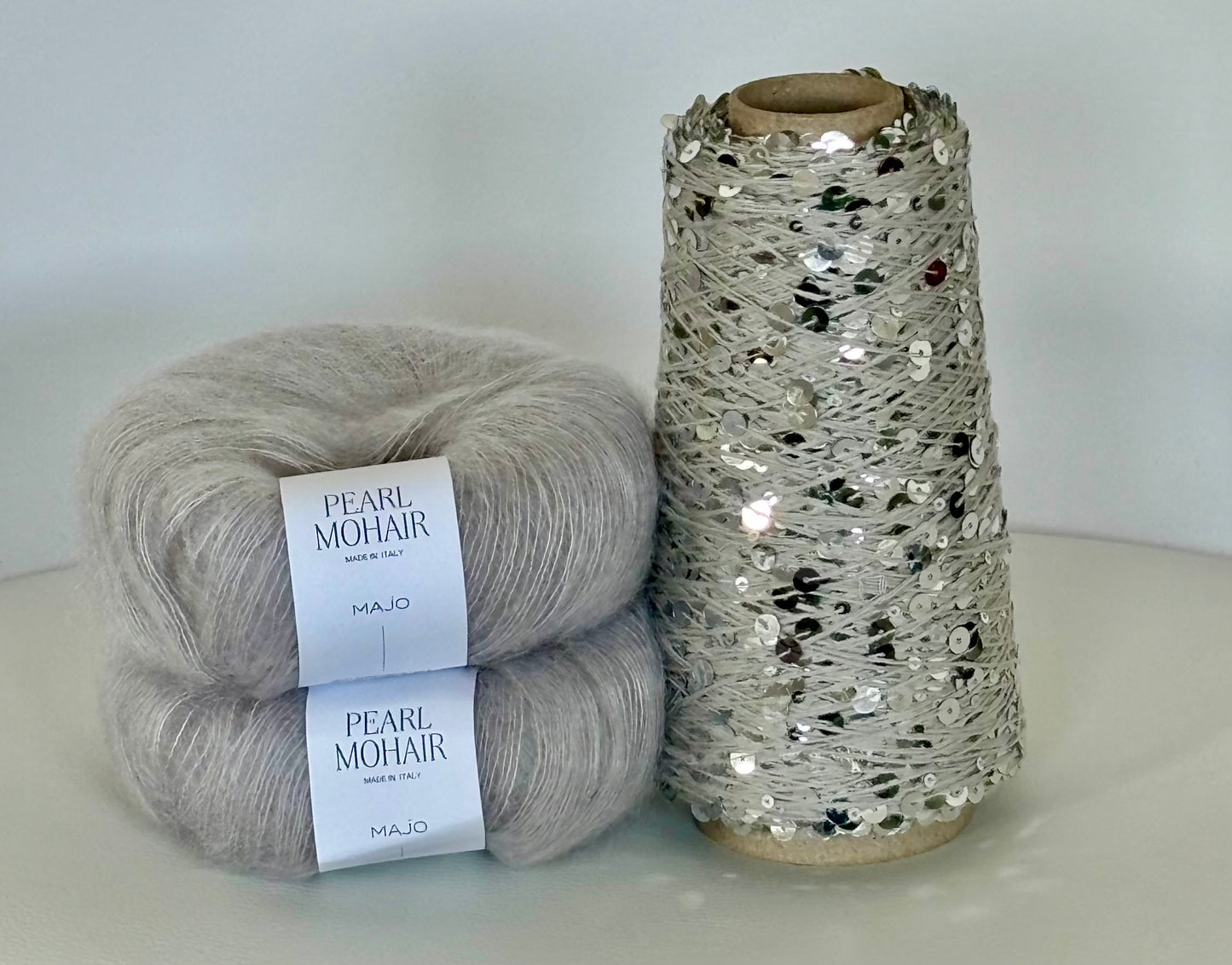 Kit de tricot de fil à paillettes Emiscarf