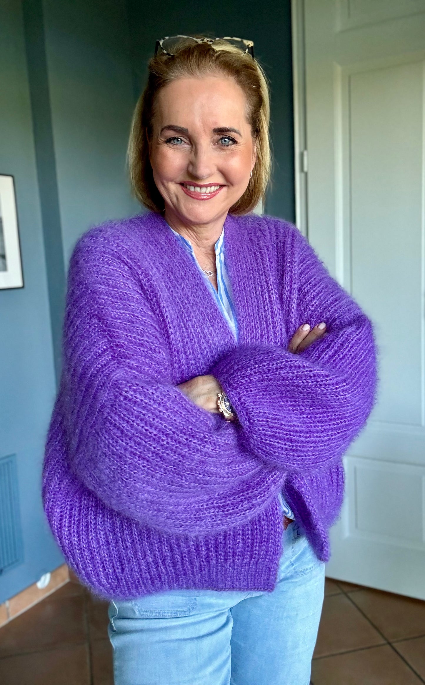 Modèle de tricot pour cardigan verni - téléchargement gratuit
