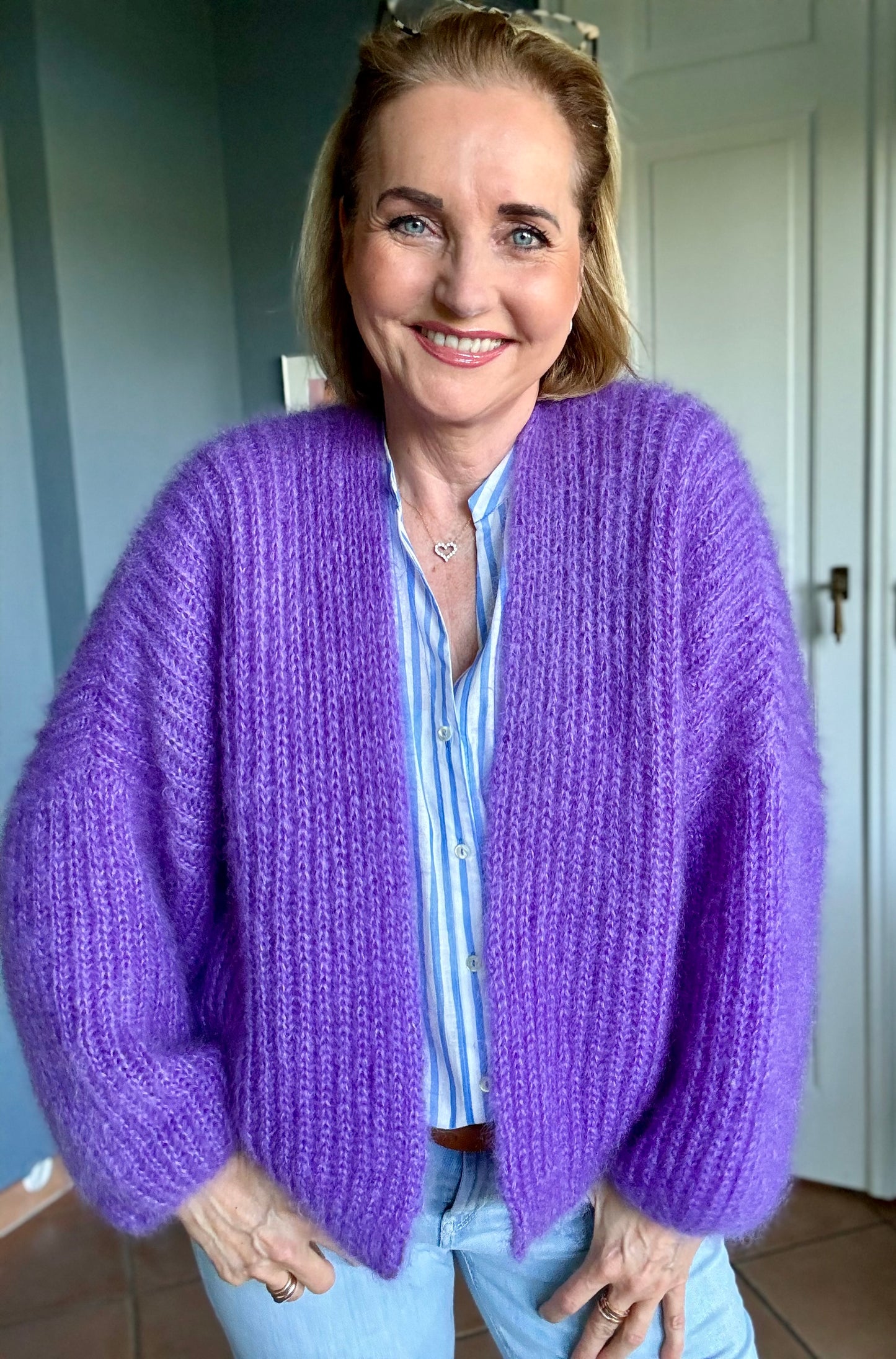 Modèle de tricot pour cardigan verni - téléchargement gratuit