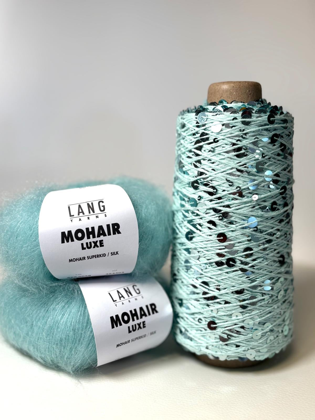 Knitting kit Nitis glitter sweater made of sequin mohair luxe - one size & special price