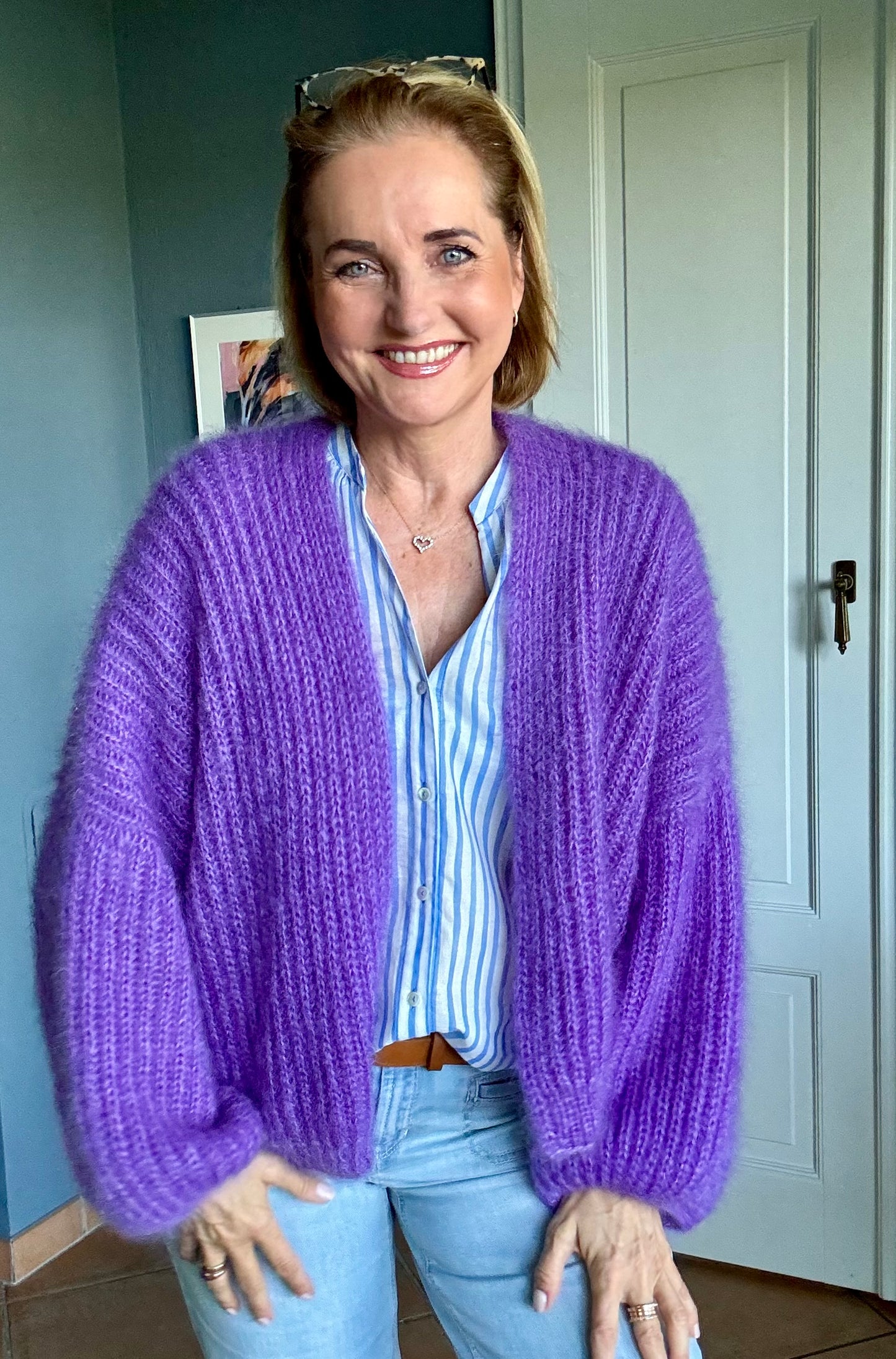 Modèle de tricot pour cardigan verni - téléchargement gratuit