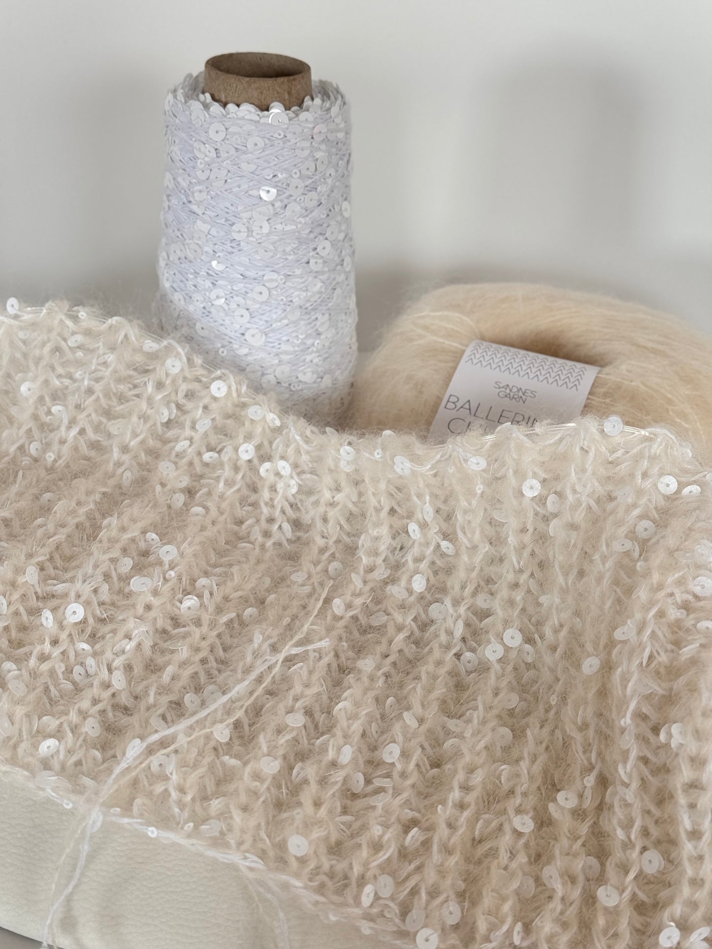 Kit de tricot de fil à paillettes Emiscarf