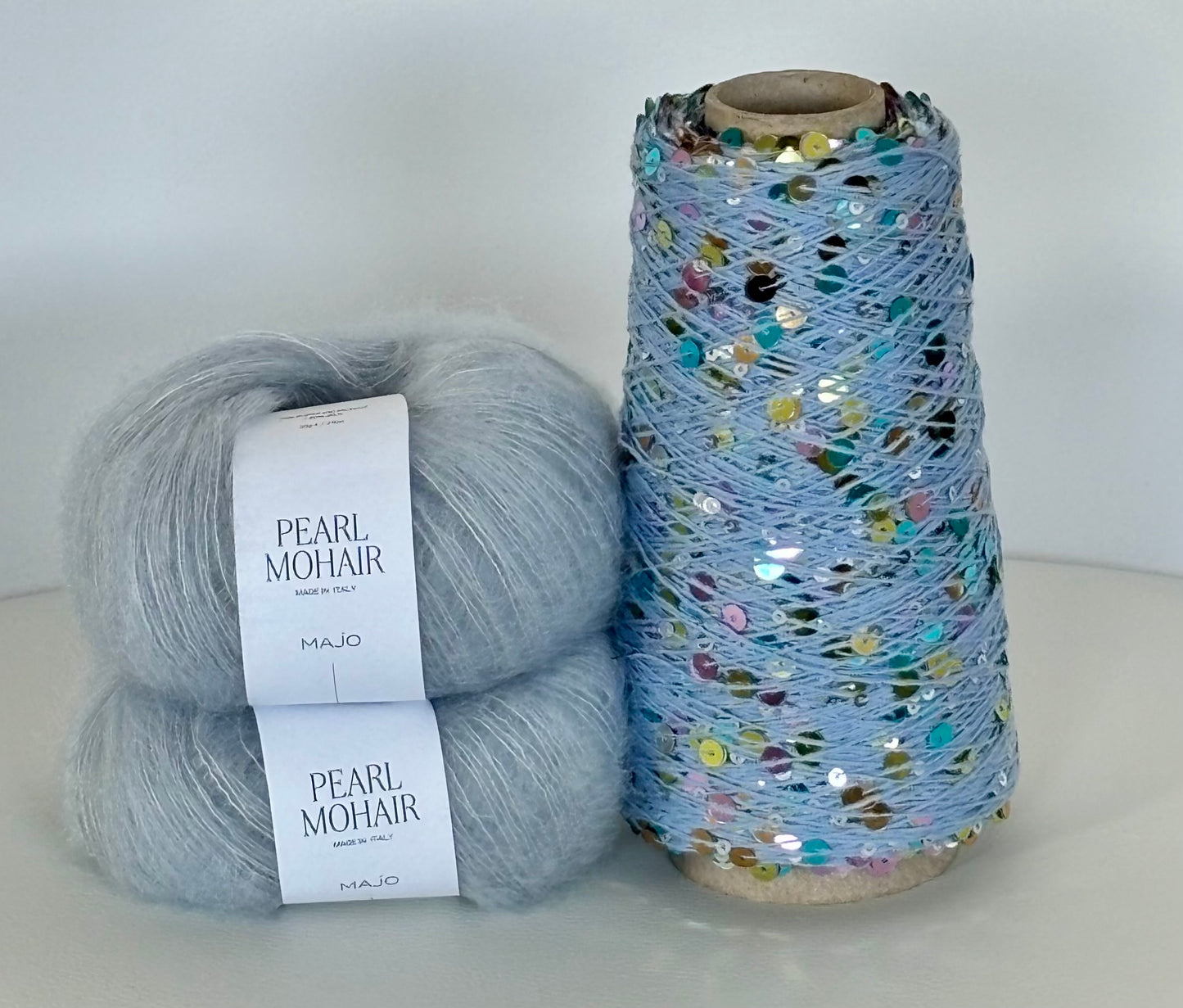 Kit de tricot de fil à paillettes Emiscarf