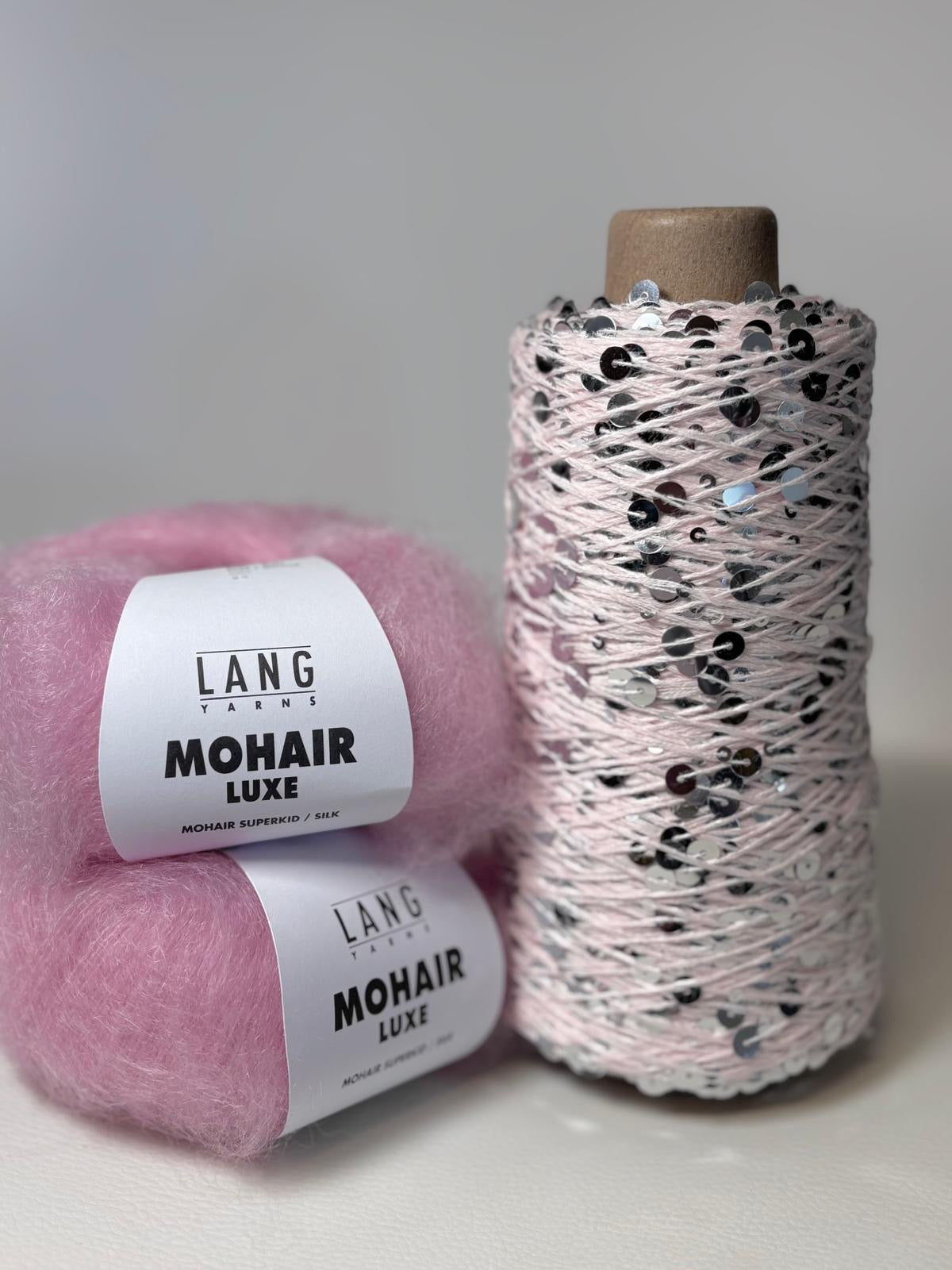 Knitting kit Nitis glitter sweater made of sequin mohair luxe - one size & special price