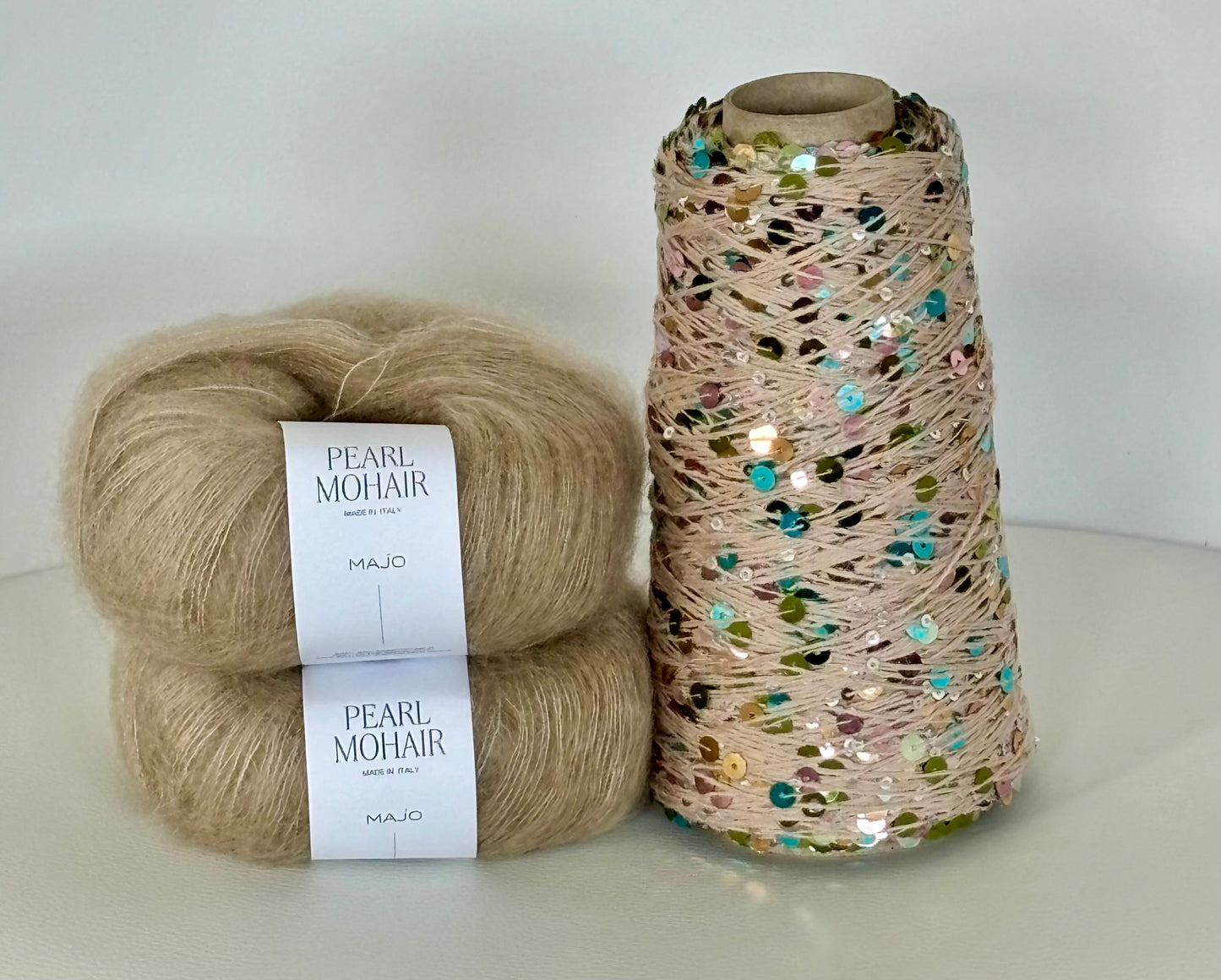 Kit de tricot de fil à paillettes Emiscarf