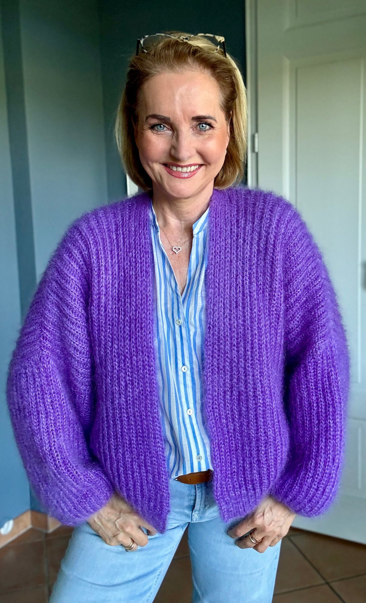 Modèle de tricot pour cardigan verni - téléchargement gratuit