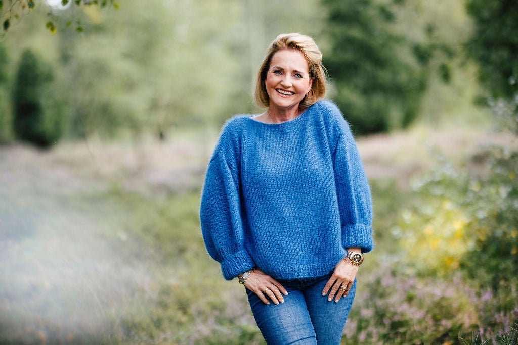 Modèle de tricot pour pull oversize Nitis - instructions améliorées