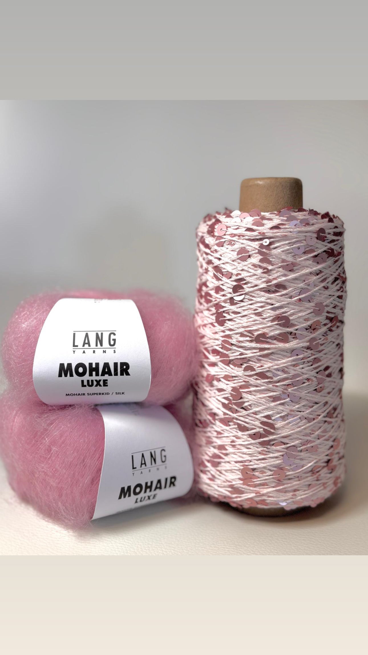 Knitting kit Nitis glitter sweater made of sequin mohair luxe - one size & special price