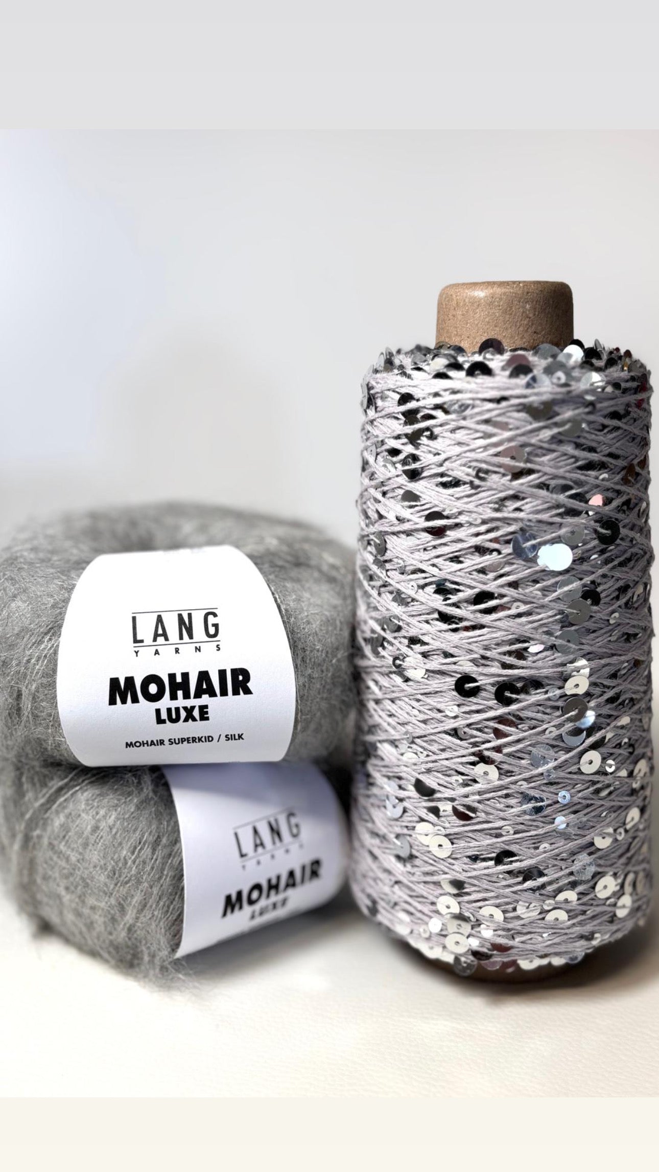 Knitting kit Nitis glitter sweater made of sequin mohair luxe - one size & special price