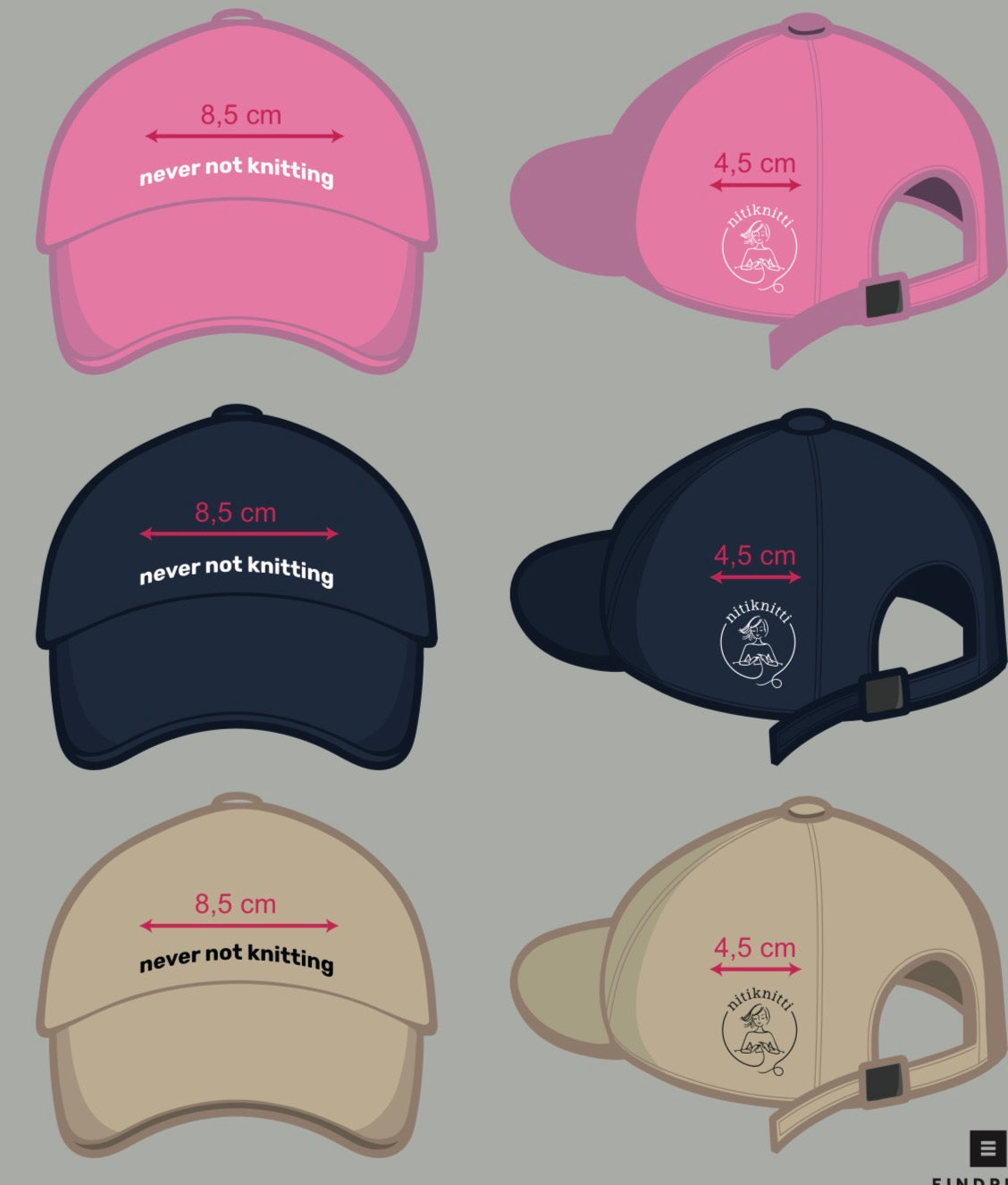 Nitiknitti-Cap „never not knitting“ 🧶