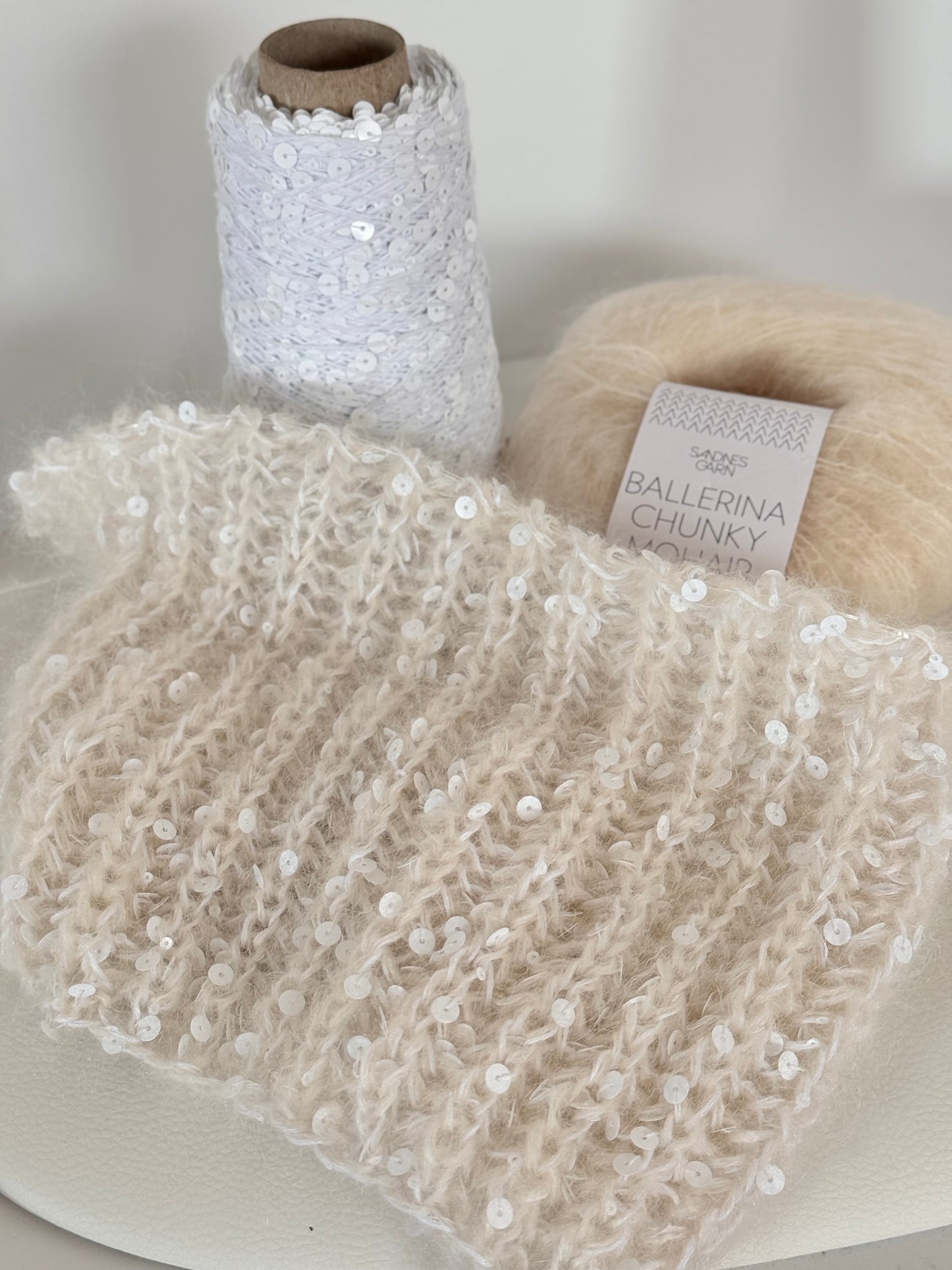 Kit de tricot de fil à paillettes Emiscarf