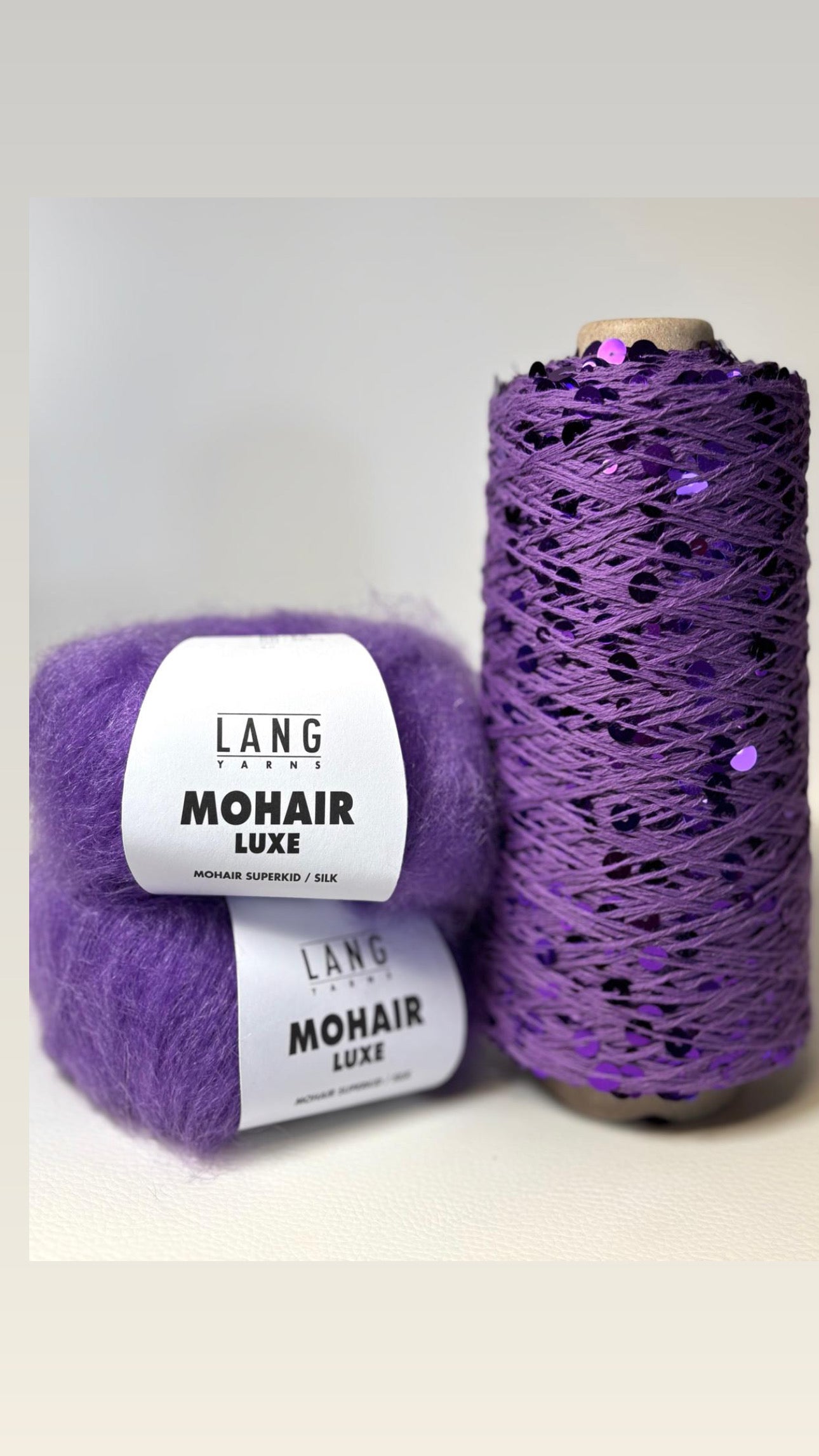 Strickpaket Nitis Glitzerpulli aus Pailletten-Mohair-Luxe - Onesize & Vorteilspreis
