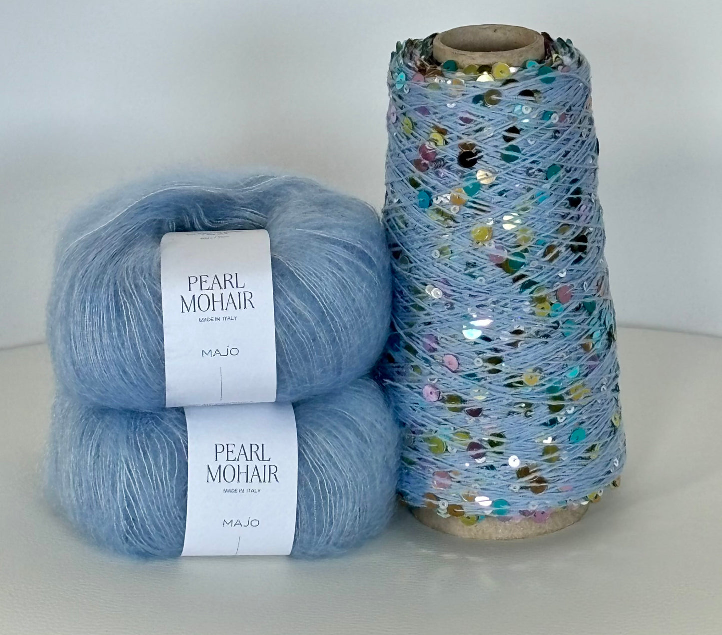 Kit de tricot de fil à paillettes Emiscarf
