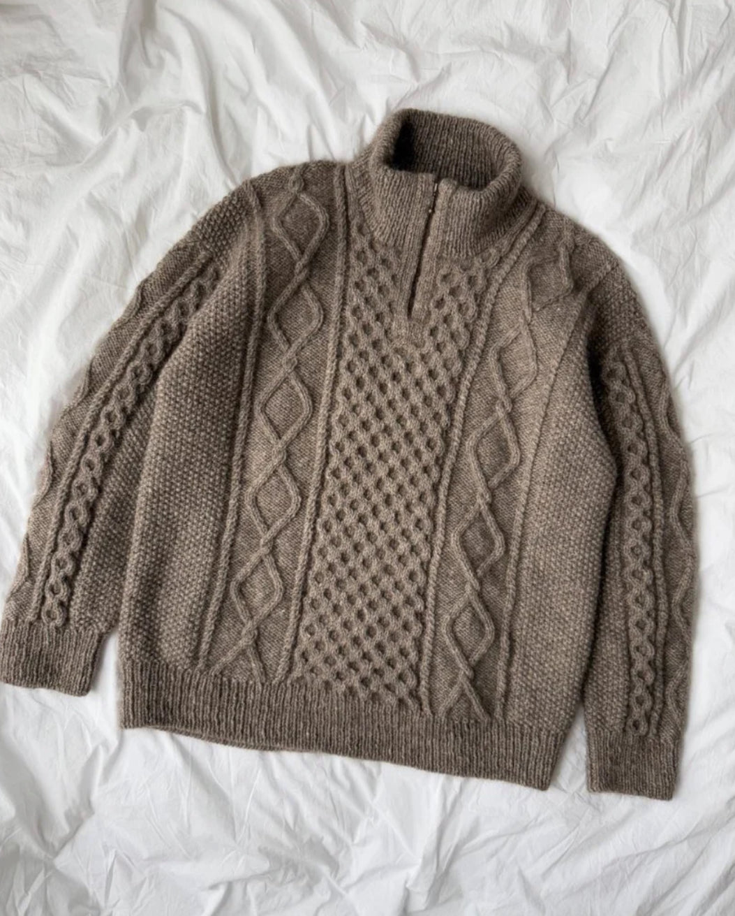 Dagmar Zipper Sweater Man - PetiteKnit Strickanleitung