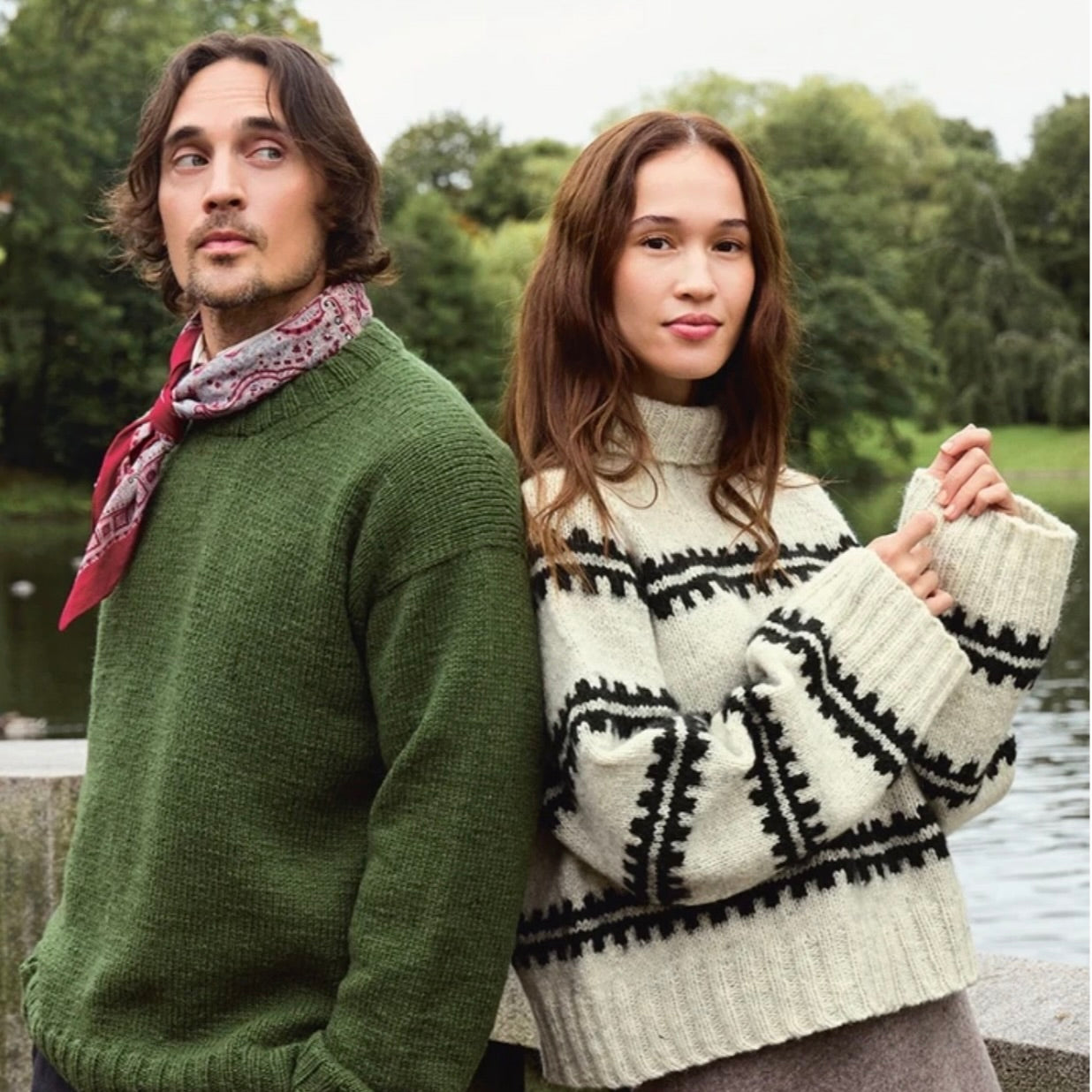 Ridge Sweater Atlas Edition - Strickanleitung Sandnes, gedruckt als Heft