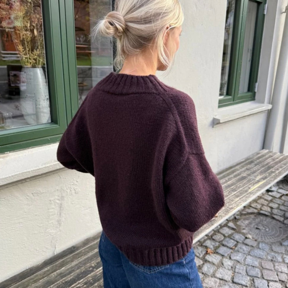 Hannah Sweater V-Neck von PetiteKnit- gedruckte Anleitung