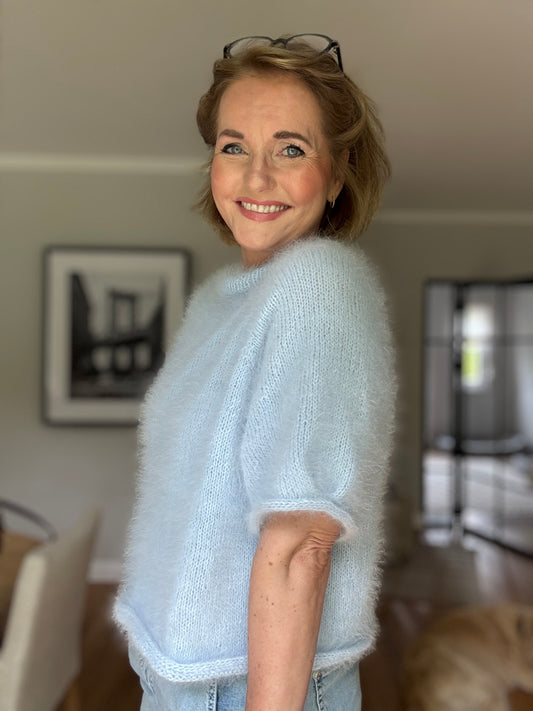 Kurzanleitung Nitis Angora Kurzarm-Pulli -gratis