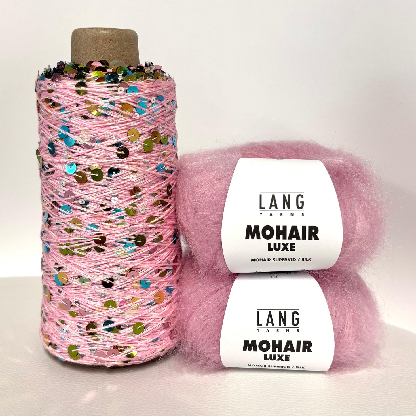 Strickpaket Nitis Glitzerpulli aus Pailletten-Mohair-Luxe - Onesize & Vorteilspreis