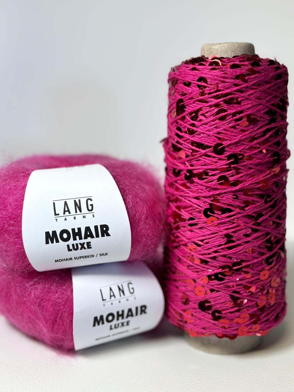 Knitting kit Nitis glitter sweater made of sequin mohair luxe - one size & special price
