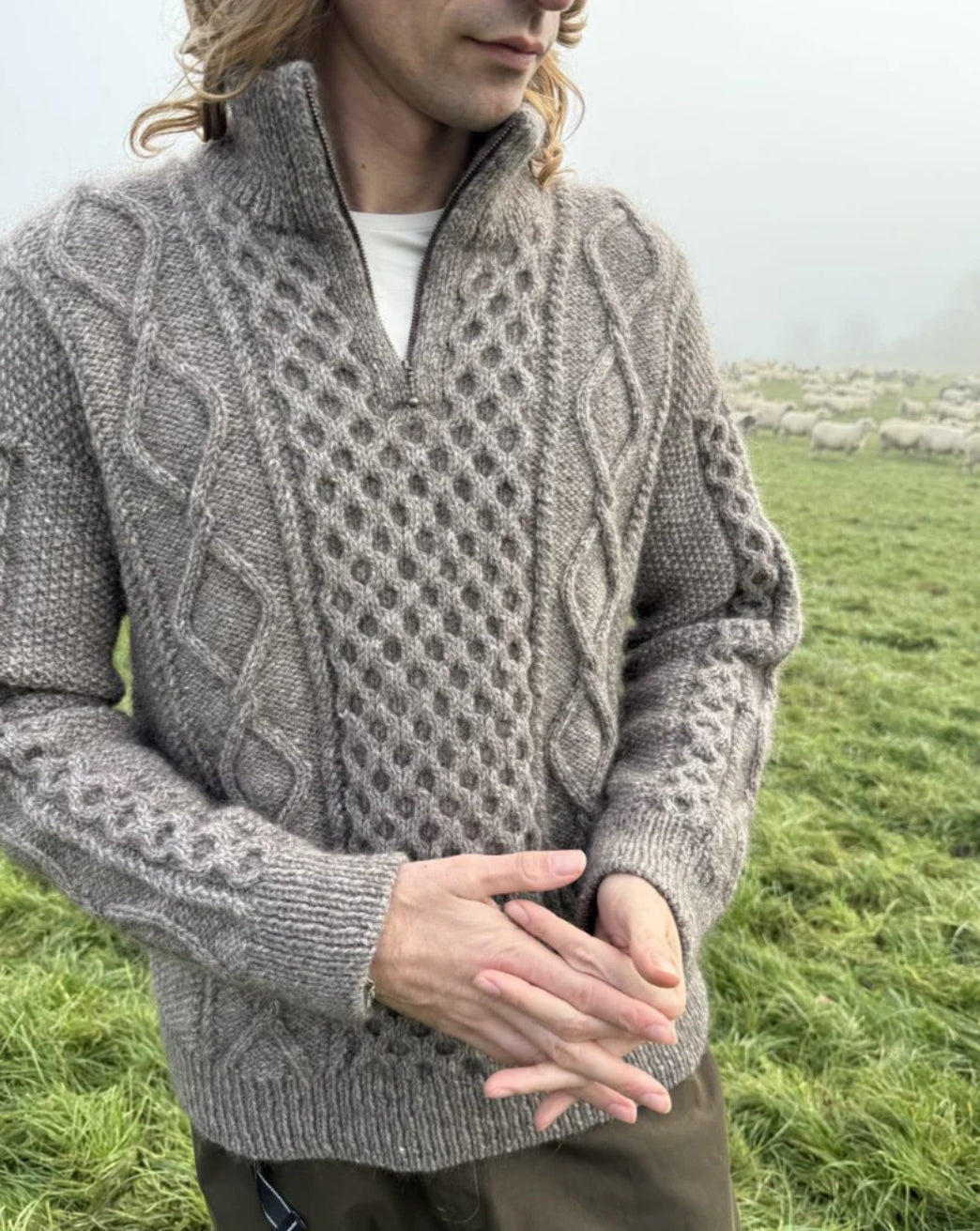 Dagmar Zipper Sweater Man - PetiteKnit Strickanleitung