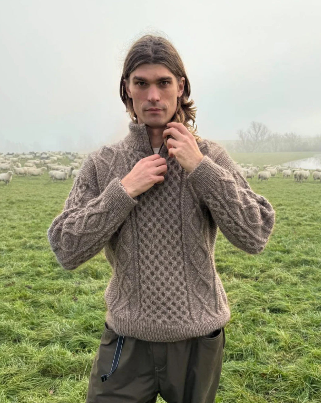 Dagmar Zipper Sweater Man - PetiteKnit Strickanleitung
