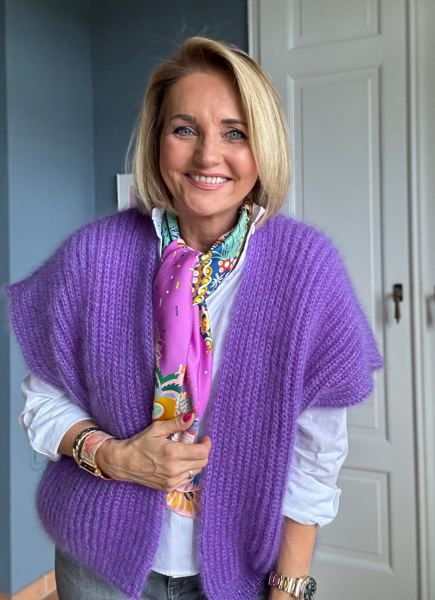 Modèle de tricot pour cardigan verni - téléchargement gratuit
