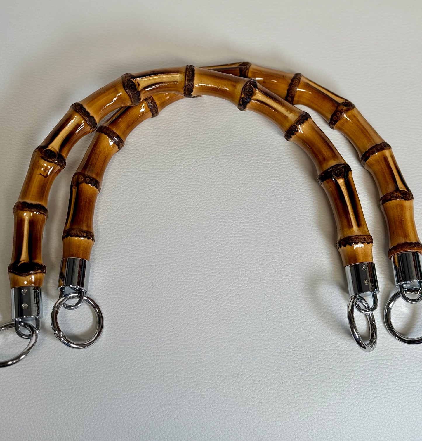 Bambusgriffe mit Karabinerringen