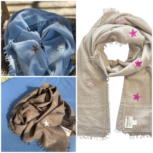 Sternchen - Cashmere-Schals aus Nepal