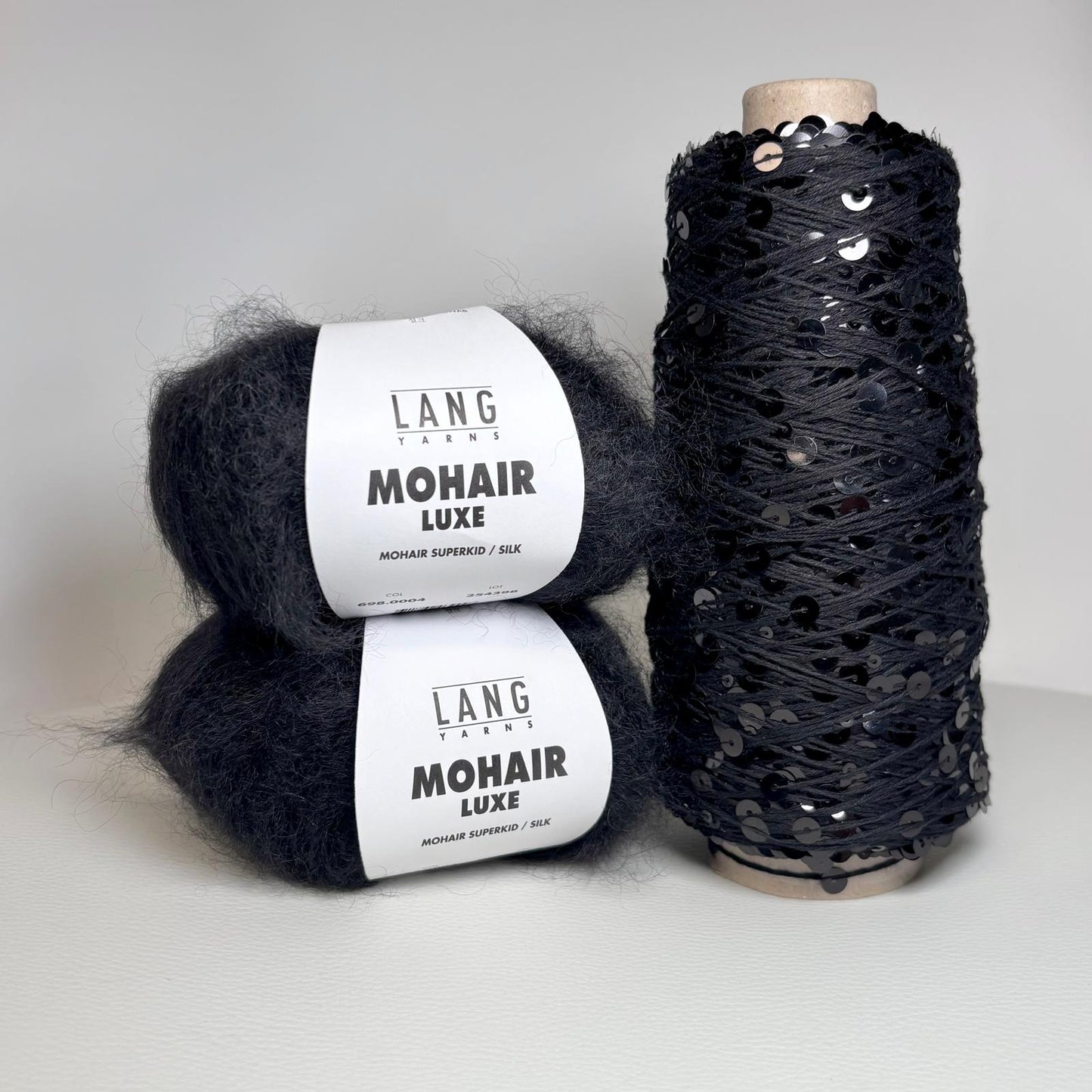 Strickpaket Nitis Glitzerpulli aus Pailletten-Mohair-Luxe - Onesize & Vorteilspreis