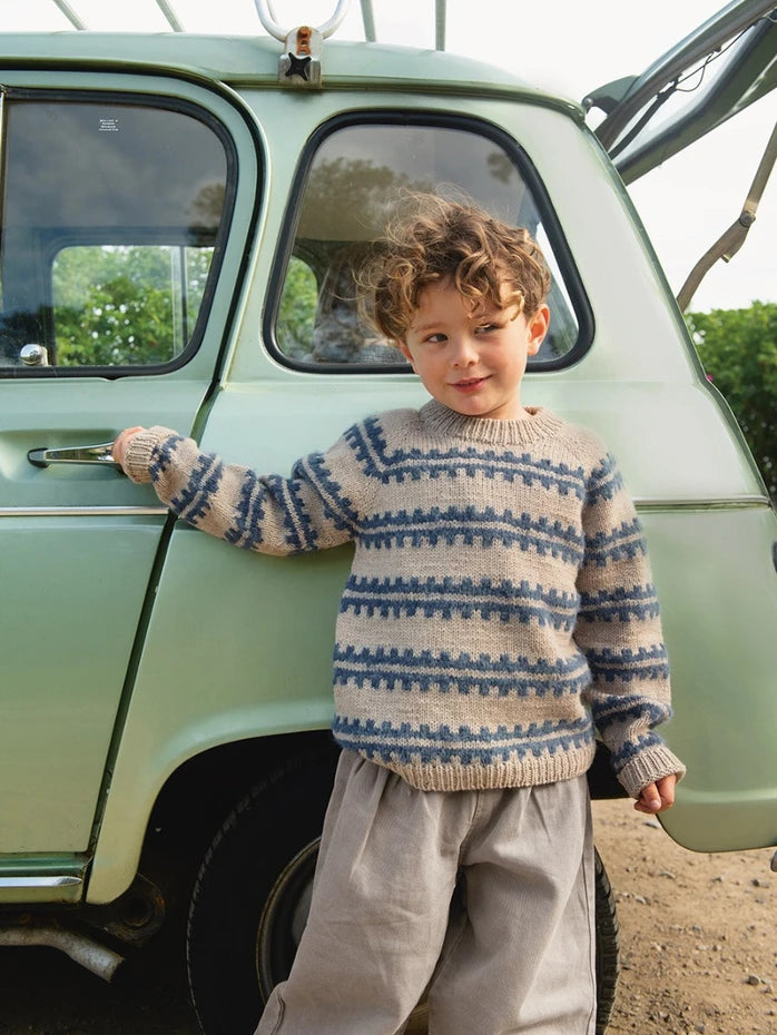 Ridge Sweater Junior - Strickanleitung Sandnes