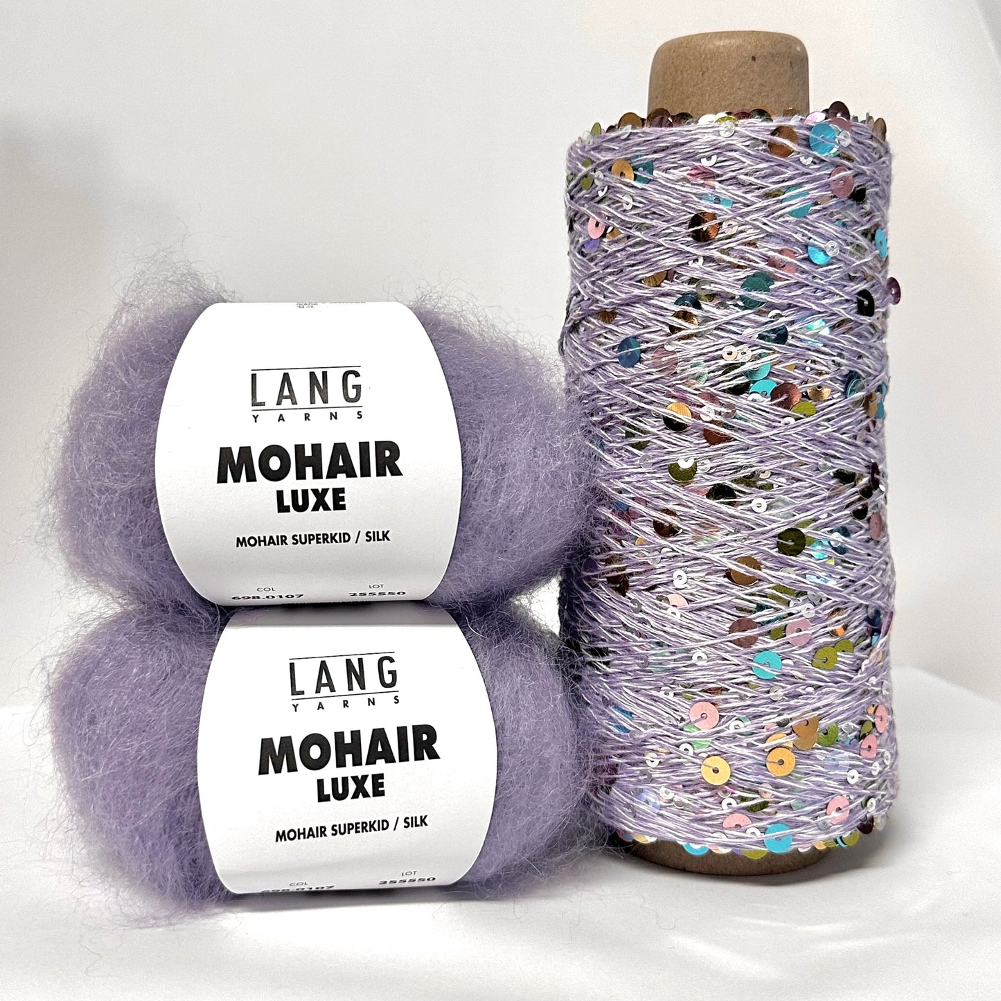 Strickpaket Nitis Glitzerpulli aus Pailletten-Mohair-Luxe - Onesize & Vorteilspreis