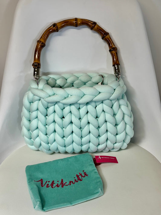 Grobstricktasche Pillow Bag Mini-Sorbet