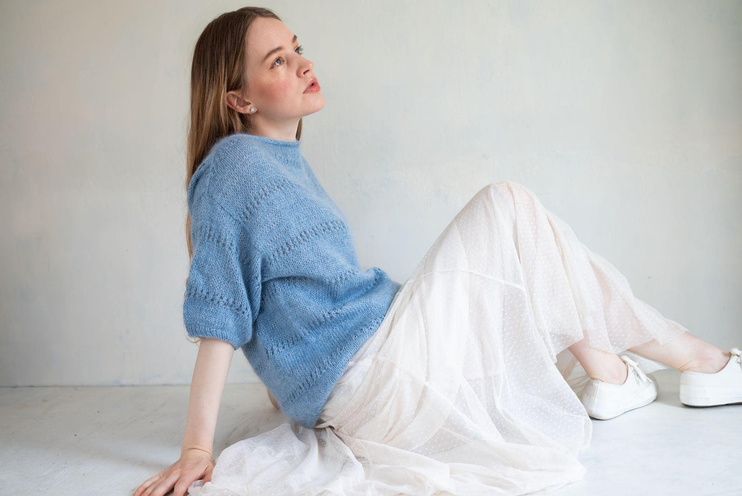 Inès Blouse - Strickanleitung von Majogarn als digitaler Download in Deutsch