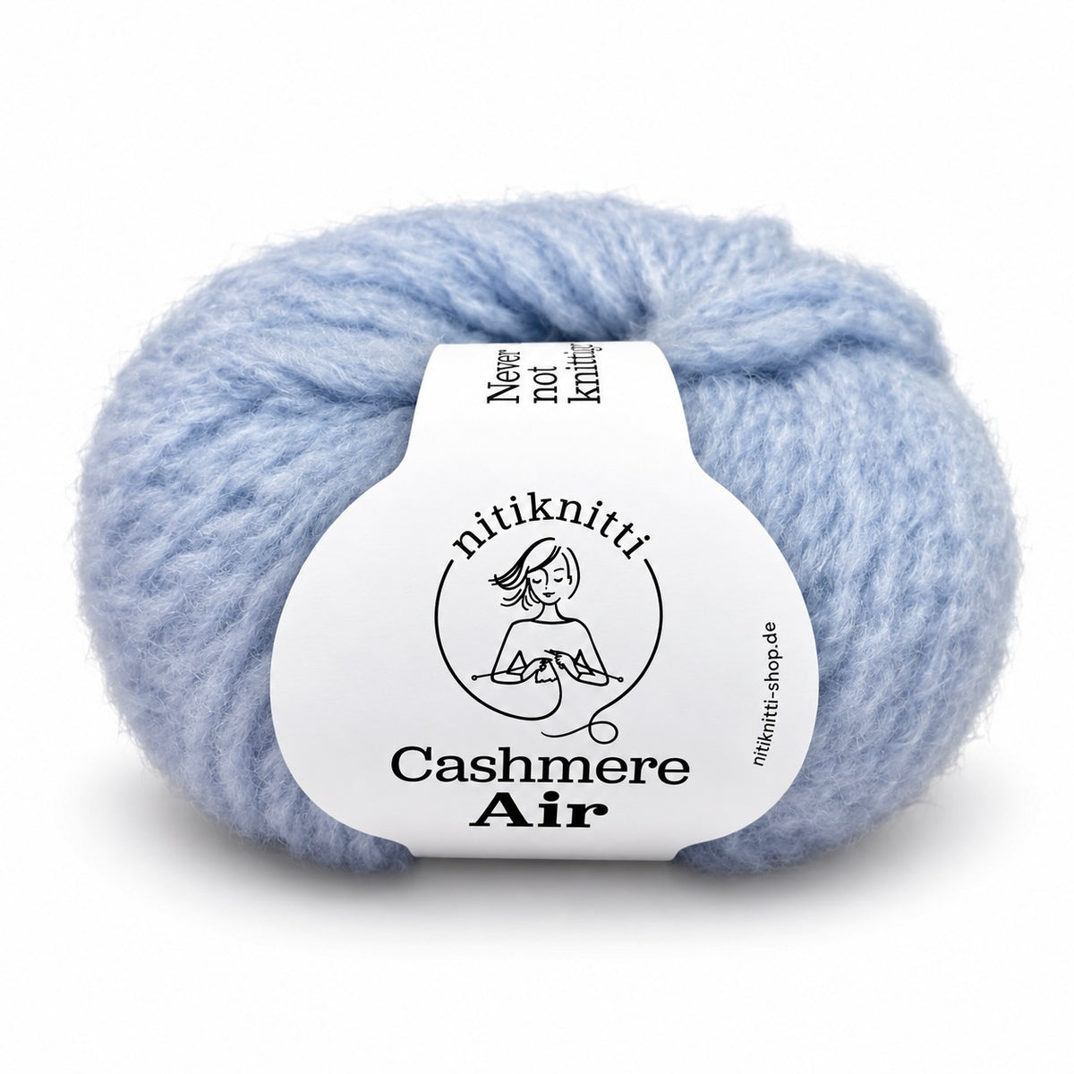 Nitis Cashmere-Mütze als Strickpaket 3x Cashmere Air