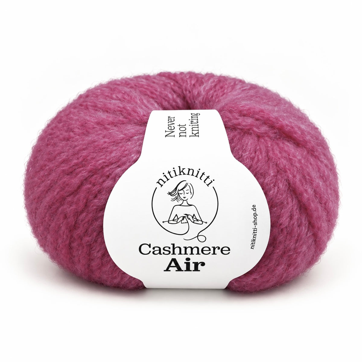 Nitis Cashmere-Mütze als Strickpaket 3x Cashmere Air