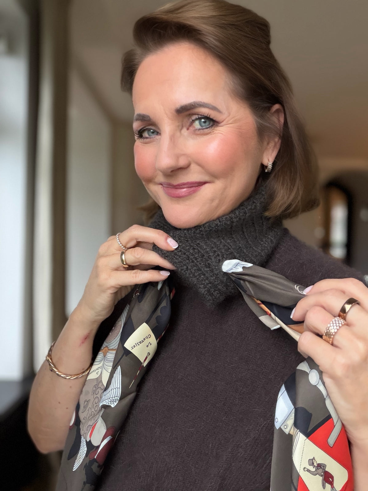 Nitis CALDUCCIO -Kragen: Materialpaket aus Cashmere Air (ohne Anleitung)