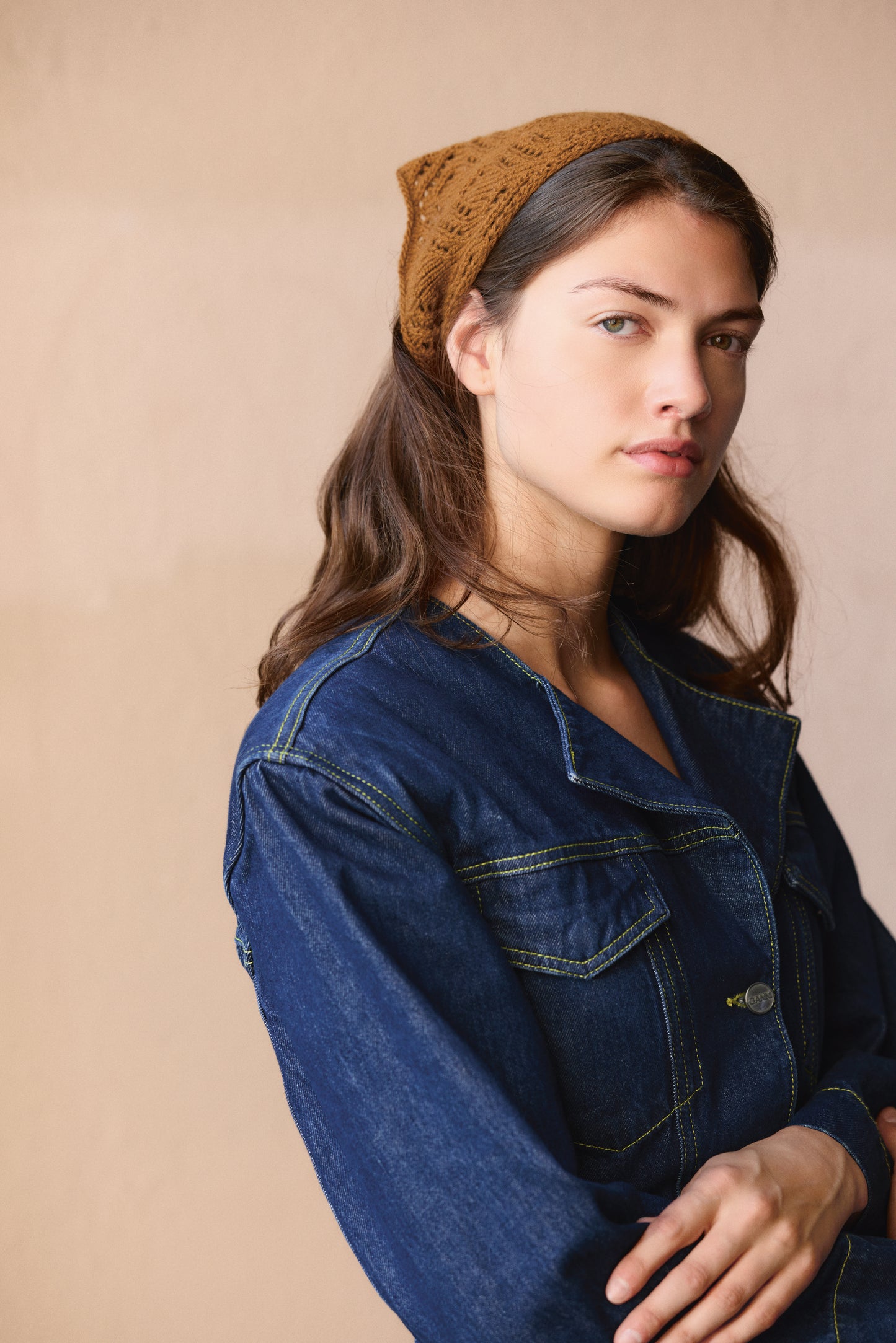 Agnes Head Scarf - Strickanleitung Sandnes, gedrucktes Heft