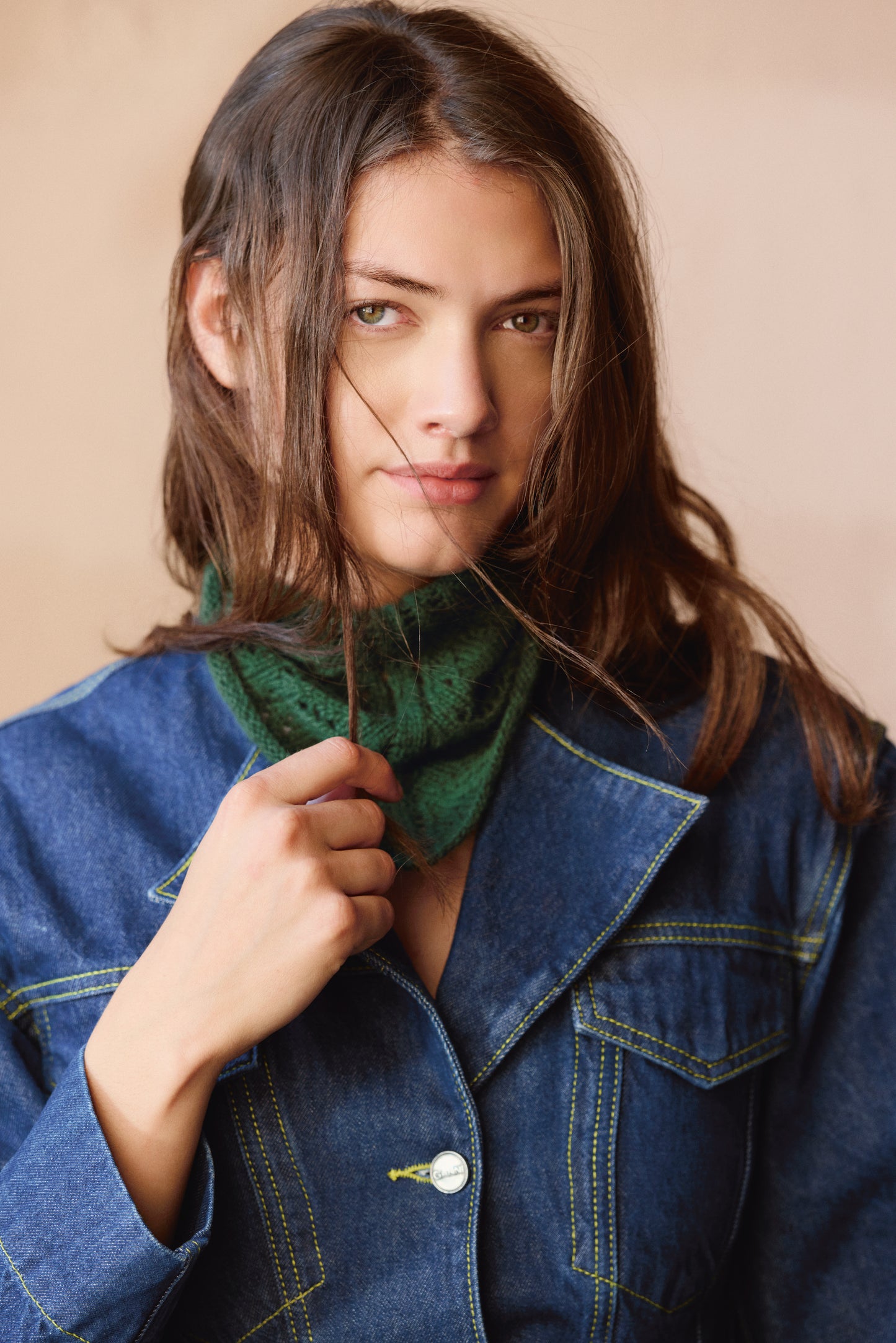 Agnes Head Scarf - Strickanleitung Sandnes, gedrucktes Heft