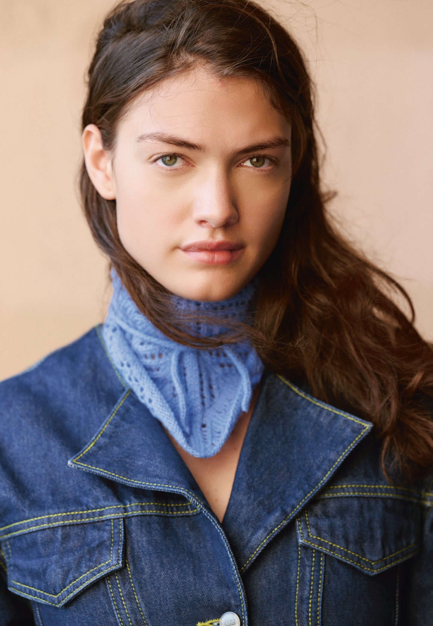 Agnes Head Scarf - Strickanleitung Sandnes, gedrucktes Heft