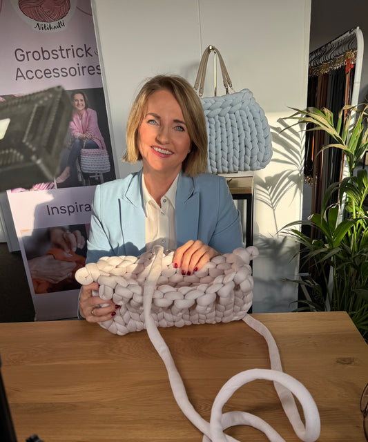 Videokurs für Grobstricktasche "Pillowbag"