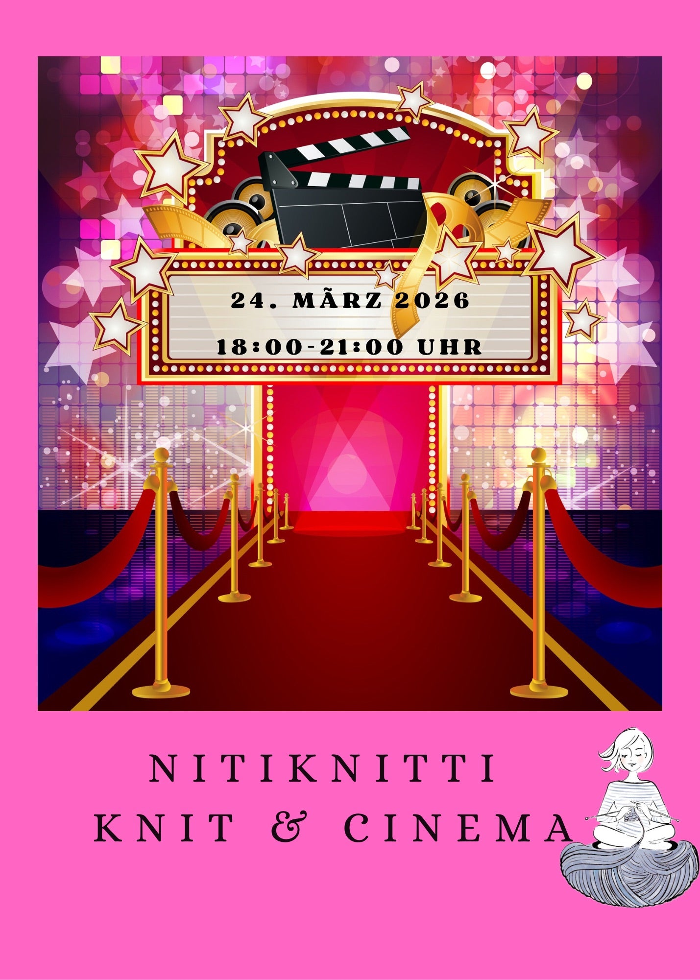 Knit & Cinema 24. März 2026 18: - 21:00 Uhr