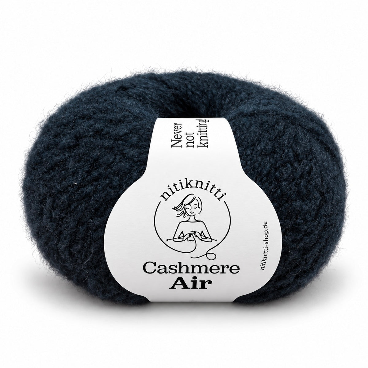 Nitis Cashmere-Mütze als Strickpaket 3x Cashmere Air