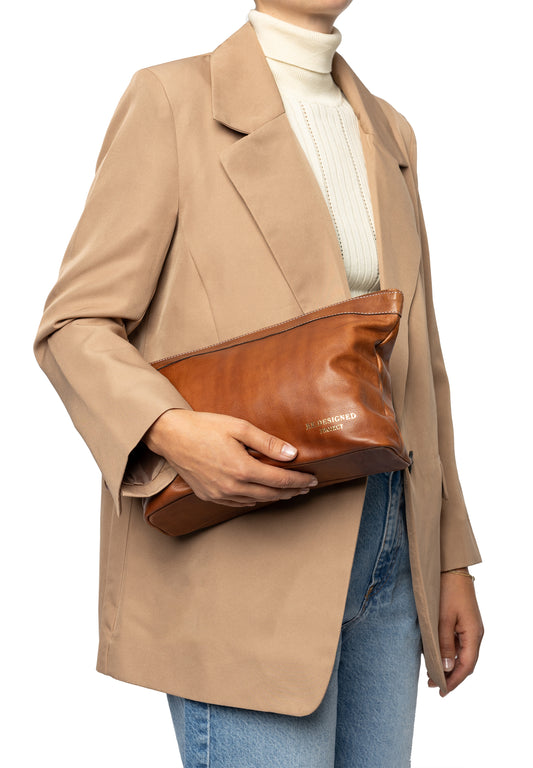 RE:DESIGNES Project 3 Große Leder-Clutch