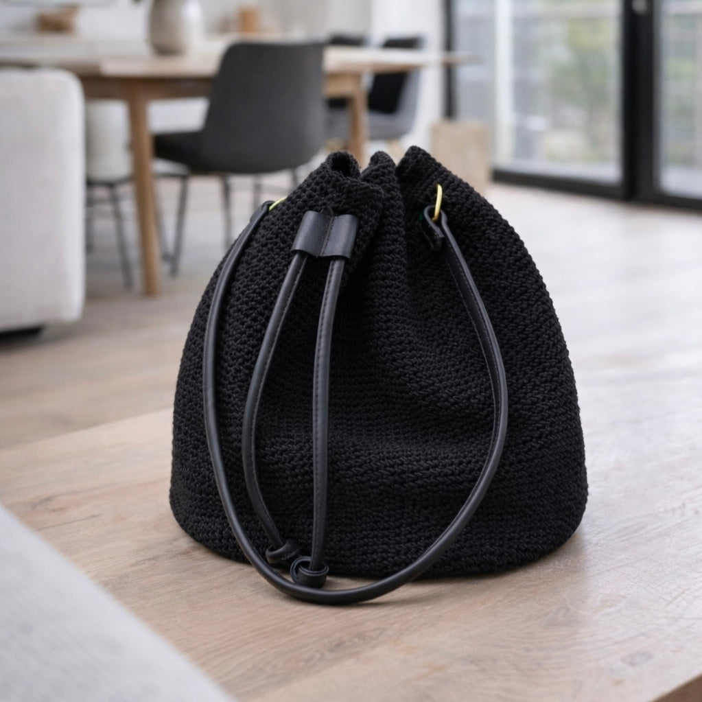 Lederset: Zugband und Schultergurt für Häkeltaschen  von OS-Design